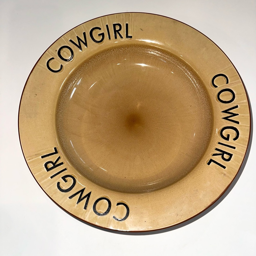 COWBOY 12 1/2” SERVING BOWL Buckaroo Stoneware by Cowboy Living Western Dish